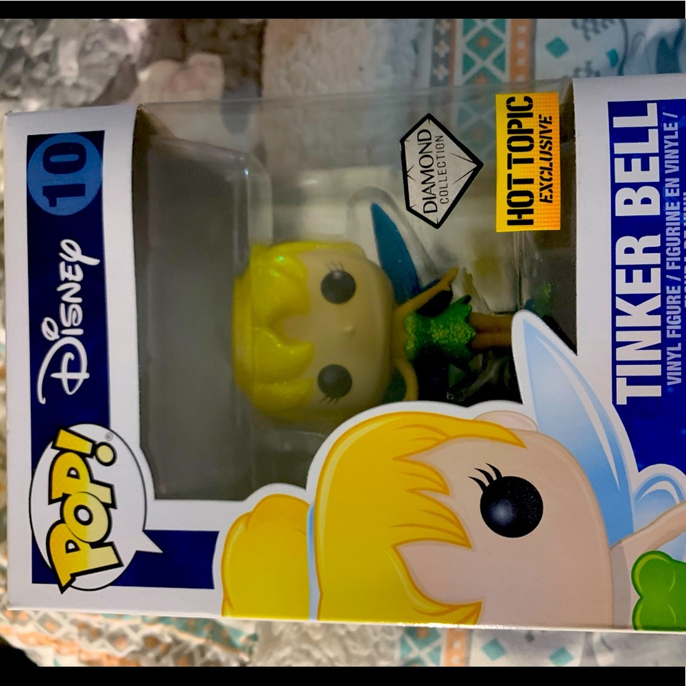 New in box Funko Pop Hot Topic Exclusive Disney TINKER BELL Vinyl Figure 10